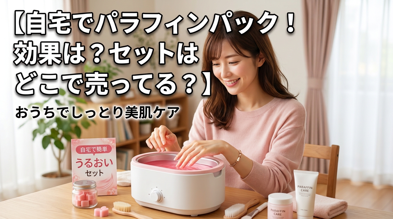 【自宅でパラフィンパック！】効果は？セットはどこで売ってる？